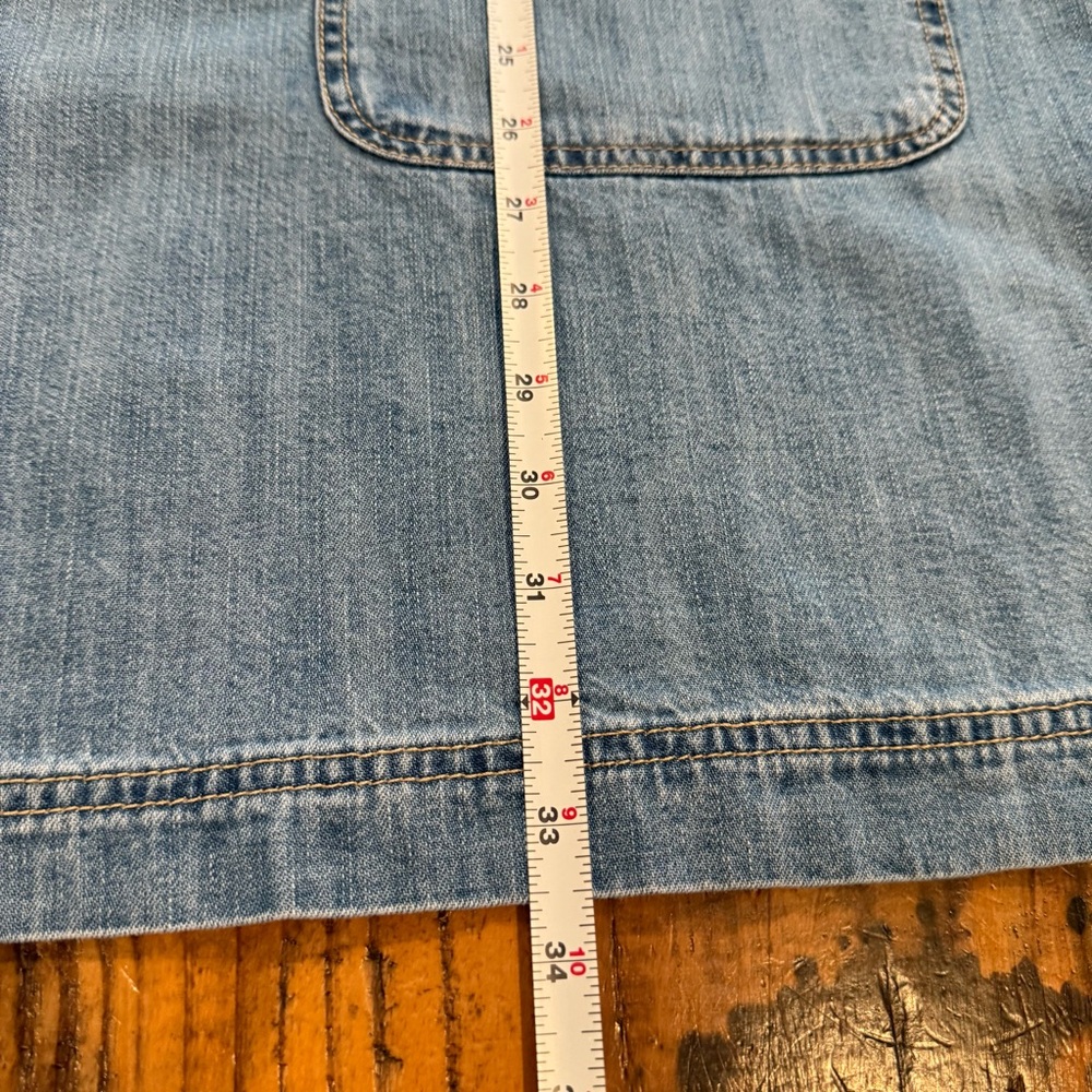 Boho Vintage inspired  Denim Tunic Dress – Old Navy Size Large - Picture 8 of 12